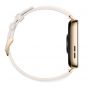 Huawei Watch Fit 3 - Gold Case and White Leather Strap with 300 EGP Carrefour Voucher