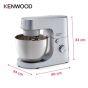Kenwood Stand Mixer With Blender, 5 Liter, 1400 Watt, Silver – KHH01.120SI