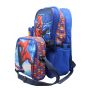 Gharibo Bags School Backpack With Lunch Bag and Pencil Case for Boys, Spider Man Pattern - Blue