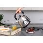 Swiss Pro Plus Retro Electric Kettle, 1.8 Liter, 2200 Watt, Silver - SP-WK2200BS