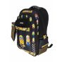 Gharibo Bags School Backpack With Pencil Case For Boys, Minions Pattern - Black