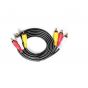 Keendex 3×3 RCA Cable, 1.5 Meters, Black - KX 2524