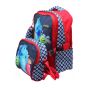 Gharibo Bags School Backpack With Lunch Bag and Pencil Case for Kids, Monster Inc Pattern - Red and Black