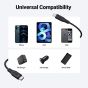 كابل بموصل USB فئة C الى لايتنينج ايه سي اي فاست، طوله 1.2 متر، اسود - C3-01