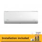 Midea Split Air Conditioner, 1.5 HP, Cooling and Heating, White - MSCT12HRN