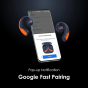 Oraimo OpenPods Earbuds, 4 ENC Mics, Navy and Orange - OPN-50D