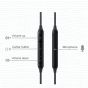 LDH Pin Type Akg Wired Headset with Microphone Hi-Fi Stereo Earphones Original In-Ear Stereo Headphones Powerful Bass and Crystal Clear Audio Bicycling 3.5mm Quality Handsfree (Black)