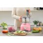 Swiss Pro Plus Food Processor, 600 Watt, Pink - SP-FOOD600.8