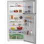 Beko No-Frost Refrigerator, 406 Liters, Inverter, Silver - RDNE455M20XBIDS