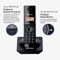 Panasonic Digital Cordless Phone with Handset, Black - KX-TG1711
