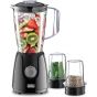 Black + Decker Blender with 2 Mills, 1.5 Liters, 400 Watts, Black - BX440-B5