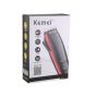 Kemei Electric Hair Trimmer, Black and Red - KM-4702, with Gift Bag