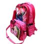 Gharibo Bags School Backpack With Lunch Bag and Pencil Case for Girls, Frozen Pattern - Pink