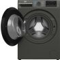 Beko Inverter Automatic Washing Machine with Dryer, 10 Kg, Grey - BWD10640MCI