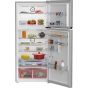 Beko No-Frost Refrigerator, 406 Liters, Inverter, Silver - RDNE455M20XBIDS