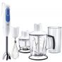 Braun MultiQuick 3 Hand Blender with attachments, 700 Watt, White/Blue - MQ3045 Aperitive