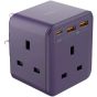 ONEPLUG 3-Outlet Cube Extension Socket With USB (US8)
