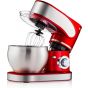 Black Stone Stand Mixer with Attachments, 7.5 Liters, 1700W, Red and Silver - BS611