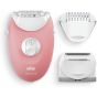 Braun Silk-epil 3 Epilator for Women, Pink/White - SE3-440