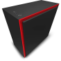 كيسة كمبيوتر ان زد اكس تي ATX ميد تاور، اسود واحمر - H710