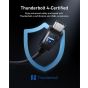 Anker Prime USB-C Charging and Data Transfer Cable, 240 Watt, 3.3 Feet, Black - A84N0