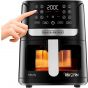 Black + Decker Aro Fry Digital Air Fryer, 4.5 Liters, 1500 Watt, Black- AF4500