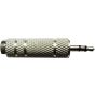6.5mm to 3.5mm Convertor Audio Jack Adapter- Silver