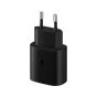 شاحن سامسونج، 25 وات، USB فئة C - اسود مع كابل USB فئة C  الى USB فئة C، طول 1.8 متر - EP-DX310JBEGWW