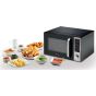 Kenwood Microwave with Grill, 25 Liters, Black Silver - MWM25.000BK