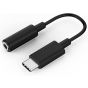 محول كيندكس  USB Type-C الى مقبس سماعة ، اسود - KX 3182