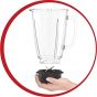 Moulinex Blendforce Glass Coutertop Blender, 1.75 Liters, 700 Watt, White - LM435127