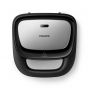 Philips 5000 Series Sandwich Maker, 3 Plates, 750 Watt, Black - HD2350-80