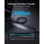 Anker Prime USB-C Charging and Data Transfer Cable, 240 Watt, 3.3 Feet, Black - A84N0