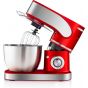 Black Stone Stand Mixer with Attachments, 6.5 Liters, 1600W, Red and Silver - BS610