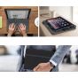 Logitech Universal Folio Case with Integrated Bluetooth Keyboard and Stylus Pen for 9 to 10 Inch Tablets - Black