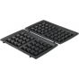 Sokany Sandwich and Waffle Maker, 6 Slices, 1000 Watt, Black and Silver- KJ-835