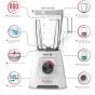 Moulinex Blendforce Blender with 2 Mills, 2 Liters, 800 Watt, White - LM4231EG with Tefal Tempo Flame Fry Pan, 18 CM, Red - 220091518 and  Flame Fry Pan, 24 CM, Red - 220091524
