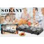 سطح تسخين كهربائي سوكاني، 2 عين، بقوة 2000 وات، اسود - sk-5110