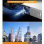 Unic T6 Mini LED Projector, 1280x720 Resolution - Silver
