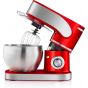 Black Stone Stand Mixer with Attachments, 7.5 Liters, 1700W, Red and Silver - BS611