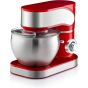 Black Stone Stand Mixer with Attachments, 7.5 Liters, 1700W, Red and Silver - BS611