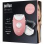 Braun Silk-epil 3 Epilator for Women, Pink/White - SE3-440