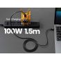 Gravastar USB-C Cable, 1.5 Meter, Black - TC_BLK