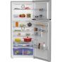 Beko No-Frost Refrigerator, 406 Liters, Inverter, Silver - RDNE455M20XBIDS