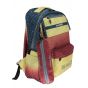 Gharibo Bags School Backpack With Pencil Case For Boys, Be Smart Pattern - Beige and Red
