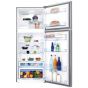 Beko Freestanding Digital Refrigerator, No Frost, 2 Doors, 19 FT, Silver - DN153720DX