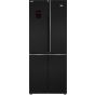 Beko No-Frost Refrigerator, 450 Liters, Inverter, Black - GNE480E20ZBH