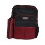 Gharibo Bags School Backpack With Pencil Case For Kids, Brilliant Colors Pattern - Black and Red