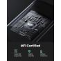 كابل شحن يو جرين USB-C الى لايتنينج، 36 وات، 1.0 متر، فضي - 70523