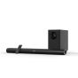 F&D Bluetooth Soundbar with Wired Subwoofer, 2 Pieces, 2.0 Channel, 80W, Black - HT-330